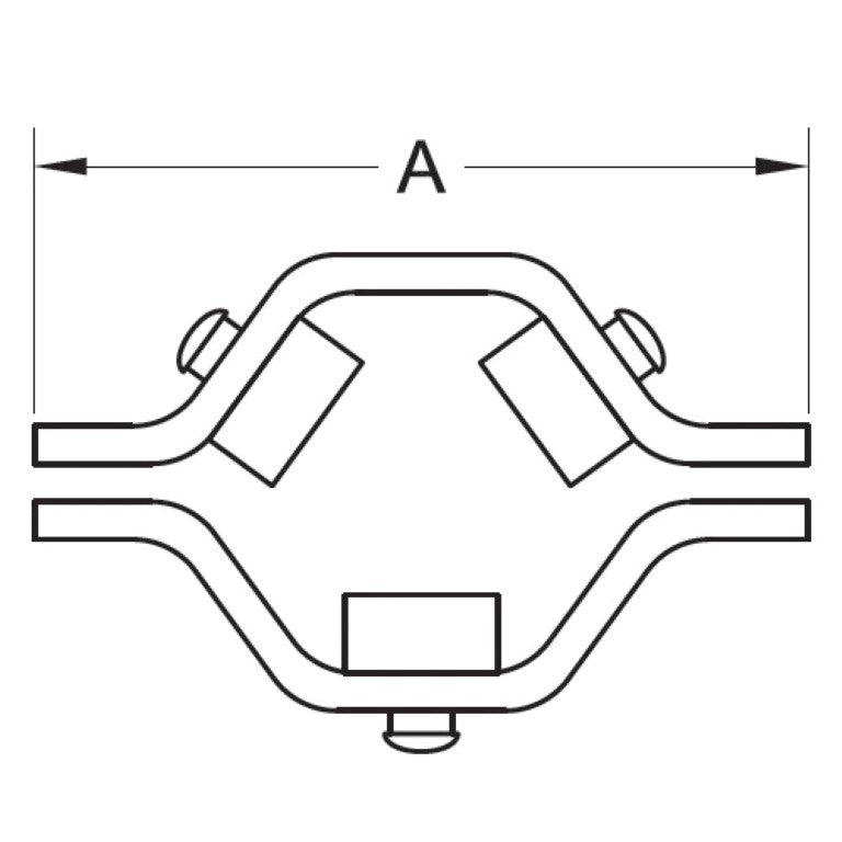 TH 25, Unbranded 2-1/2 in. Hanger With Nitrile Grommets (New No Box)