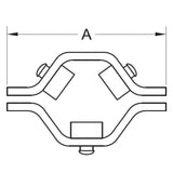 TH 25, Unbranded 2-1/2 in. Hanger With Nitrile Grommets (New No Box)