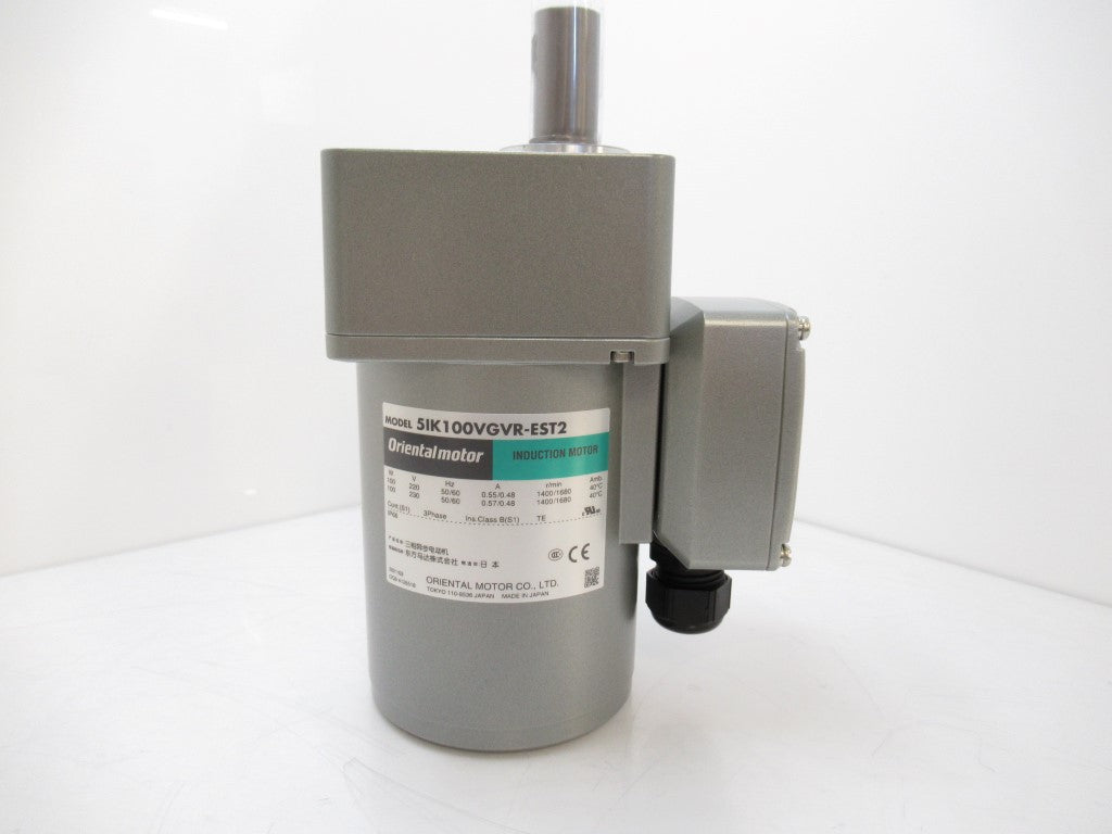 5IK100VEST2-12.5A Orientalmotor Induction Gear Motor 1/8HP Ratio 12.5:1 (New)