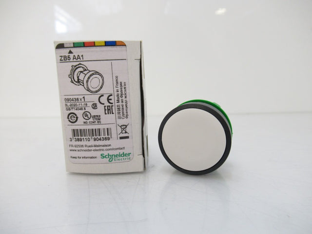 ZBA AA1 Schneider Electric Harmony White Flush Pushbutton Head (New In Box)