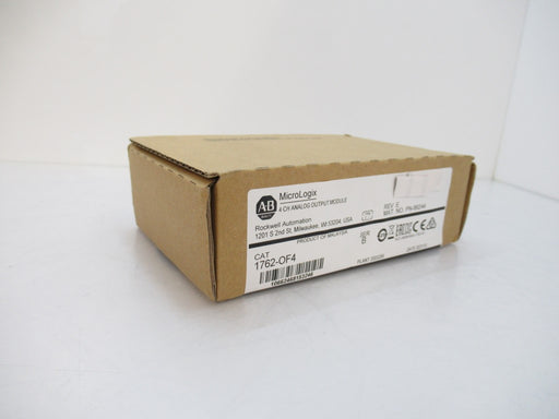 1762-OF4 1762OF4 Allen Bradley MicroLogix 4-Ch Analog Output Module, Surplus In Box