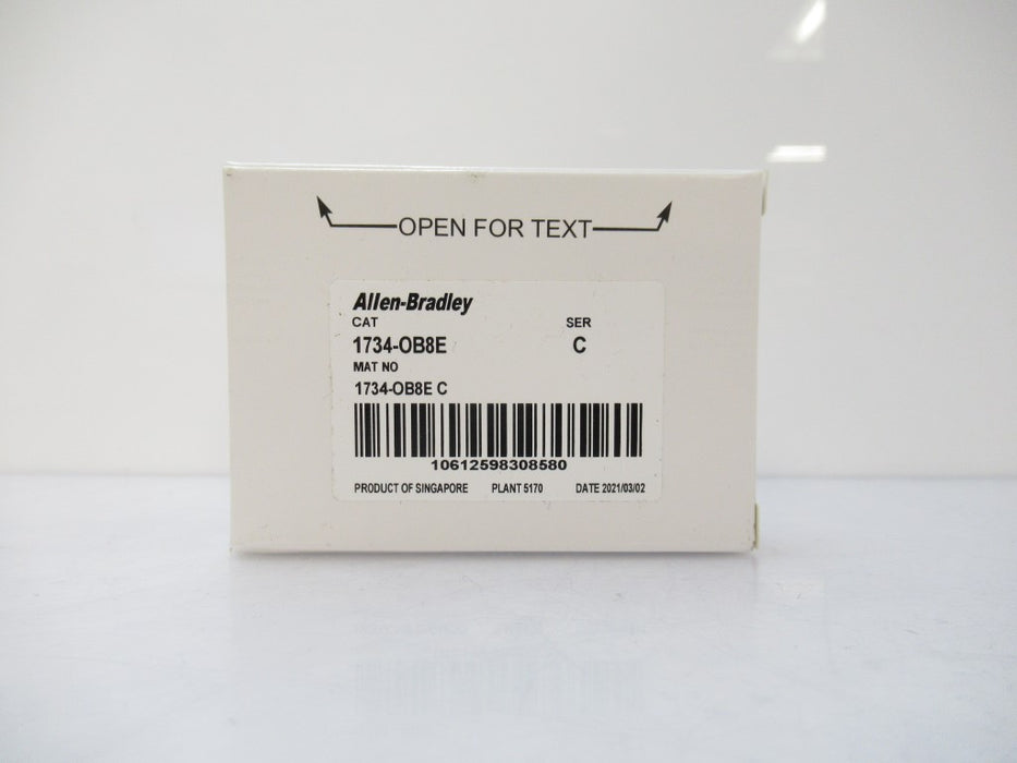 1734-OB8E 1734OB8E Allen Bradley POINT I/O 24V DC 8-Ch Input Module (Surplus In Box)