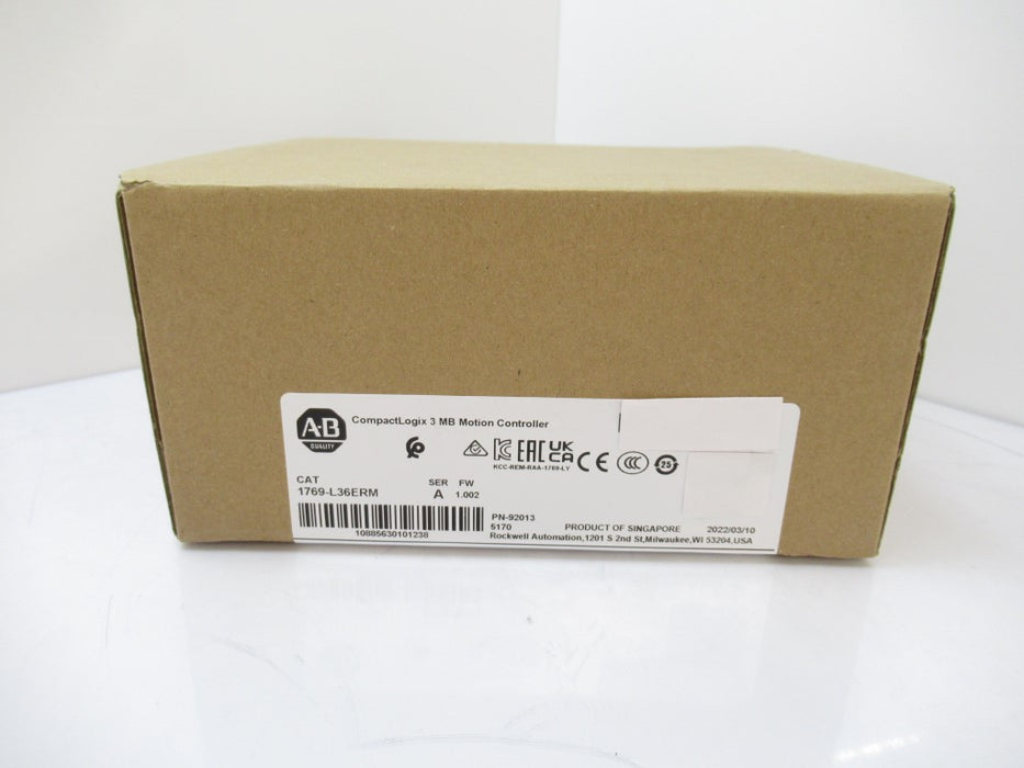 SURPLUS SEALED 1769-L36ERM 1769-L36ERM Allen Bradley CompactLogix 5370