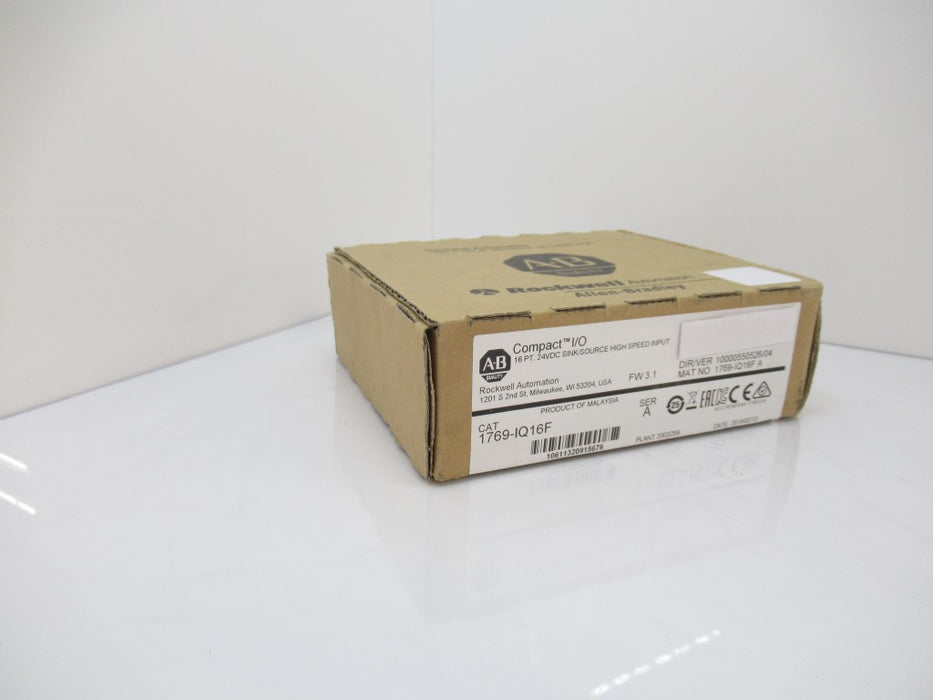 1769-IQ16F 1769IQ16F Allen Bradley CompactLogix High-Speed Input Module Surplus