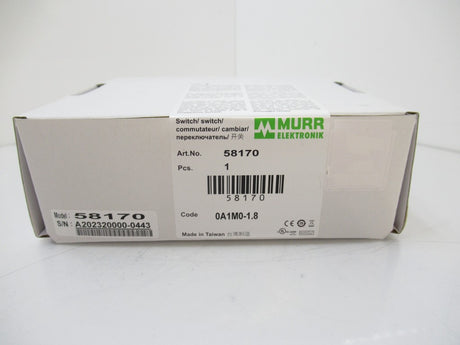 58170 MurrElektronik Ethernet Switch 6 Port (New In Box Sealed)