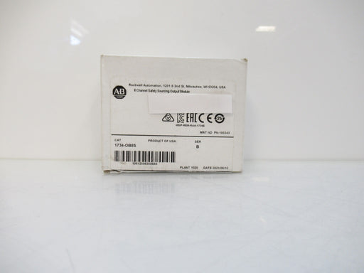 1734-OB8S 1734OB8S Allen Bradley Safety Sourcing Output Module Surplus In Box 2021