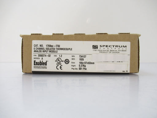 1769SC-IT61 1769SCIT61 Spectrum 6 Channel Input Module(New In Box, Factory Seal)