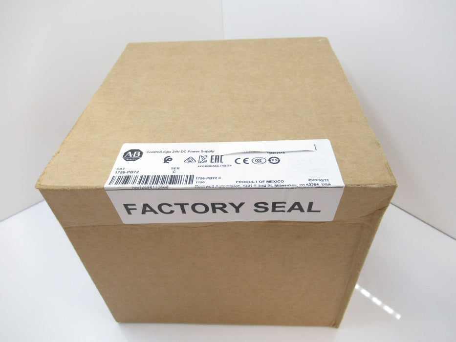 1756-PB72 1756PB72 Allen Bradley ControlLogix Power Supply Ser C Surplus In Box 2022