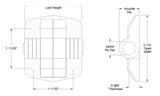 C6-28 C628 Southco Set-Angle Position Hinge 150 Deg With Snap-On Cover