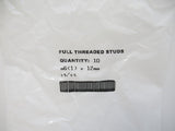 93805A314 18-8 Stainless Steel Threaded Rod, M6 X 1mm Thread Size, 12mm (New)