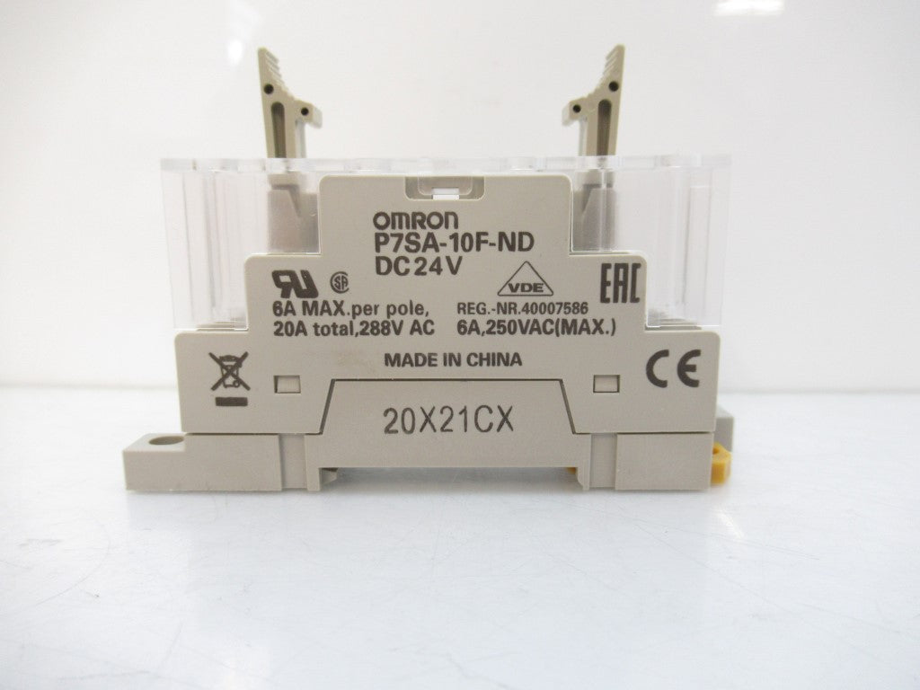 P7SA-10F-ND P7SA10FND Omron Safety Relay Socket 24V DC, 10 Pin Sold By Unit, New