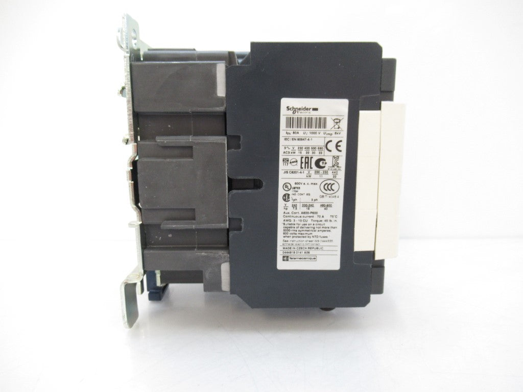 LC1 D50G7 LC1D50G7 Schneider Electric TeSys Contactor 600V AC, 50 A