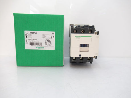 LC1 D50G7 LC1D50G7 Schneider Electric TeSys Contactor 600V AC, 50 A