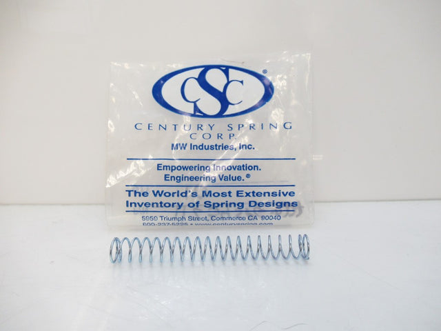 11234 Century Spring Regular Compression, 20.5 Coils, Length 4.13" x 0.53", New