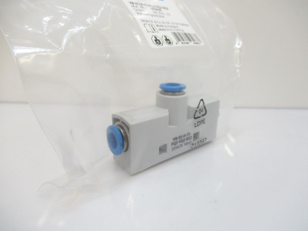 193478 VN-05-H-T3-PQ2-VQ2-RQ2 VN05HT3PQ2VQ2RQ2 Festo Vacuum Generator New In Bag