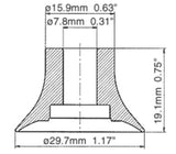 F30-NBR ANVER Vacuum Cups and Suction Cups (Sold By Unit New)