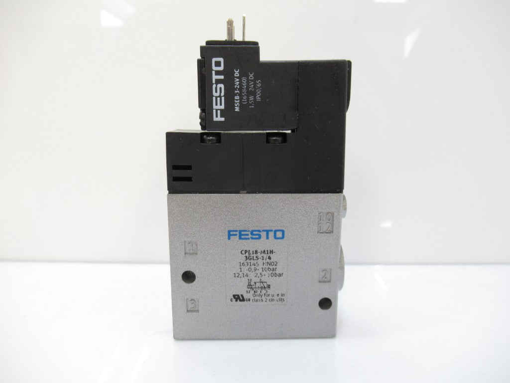 163145 CPE18-M1H-3GLS-1/4 Festo Solenoid Valve 3/2 24V DC 1/4NPT New In Box