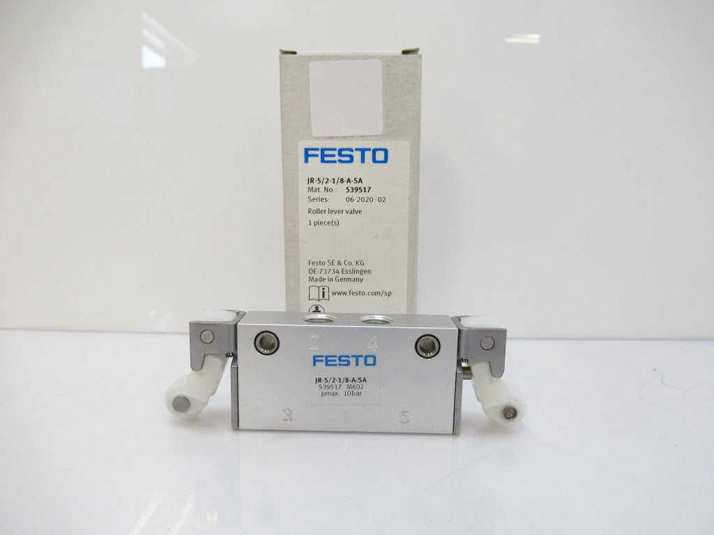 539517 JR-5/2-1/8-A-SA Festo Roller Lever Valve New In Box