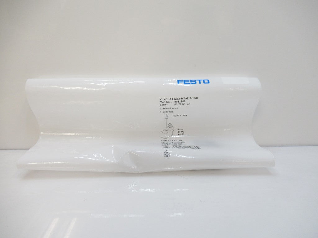 8031508 Festo VUVG-L14-M52-MT-G18-1R8L Air Solenoid Valve New In Bag