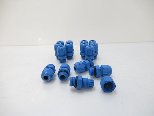 54115400 XP Cable Gland M12 x 1.5 Blue, Sold By Lot Of 15 (New No Box)