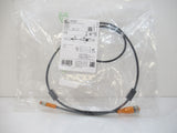 EVC297 Ifm Electronic Cable 1m M8 4pins Male, M12 Female, Straight Straight (New In Bag)