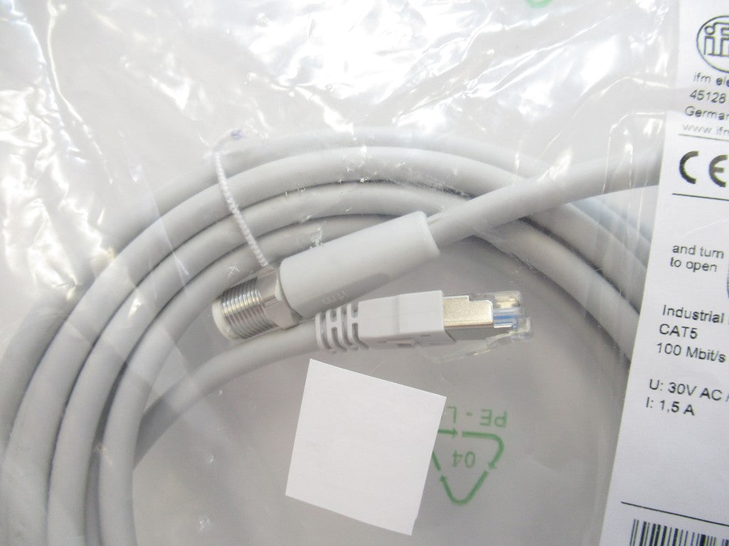 EVF552 Ifm Electronic , M12 Connection Ethernet Cable (New In Bag)