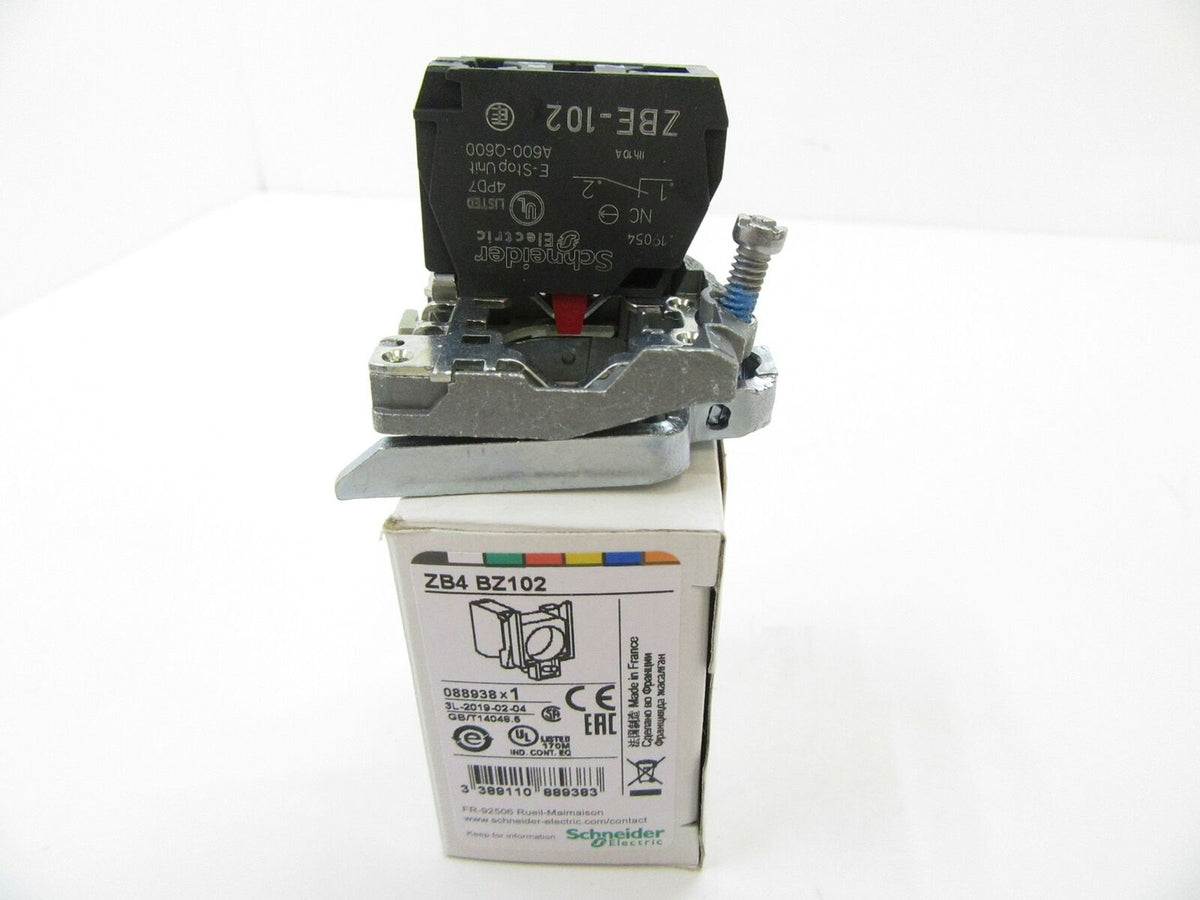 ZB4 BZ102 Schneider Electric Contact Block With Mounting Collar 